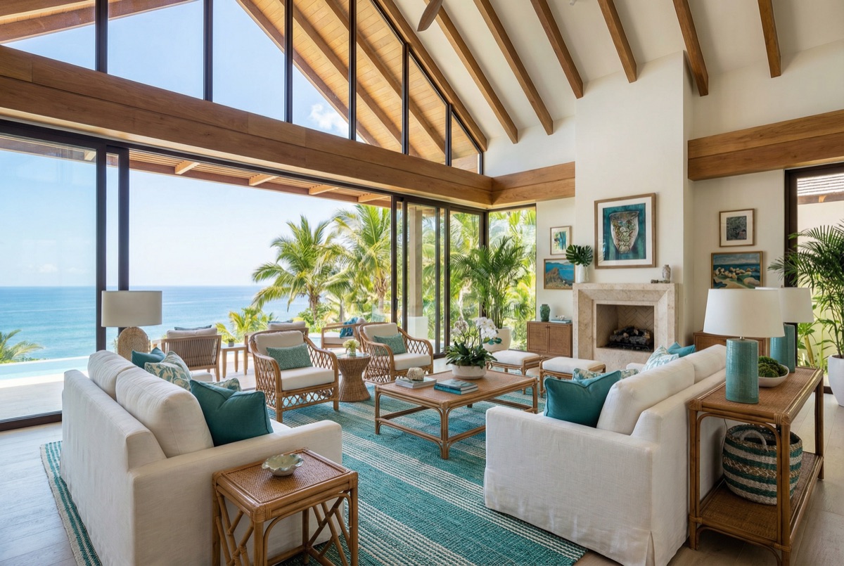 Villa Lagon avec vue sur le lagon de Punaauia