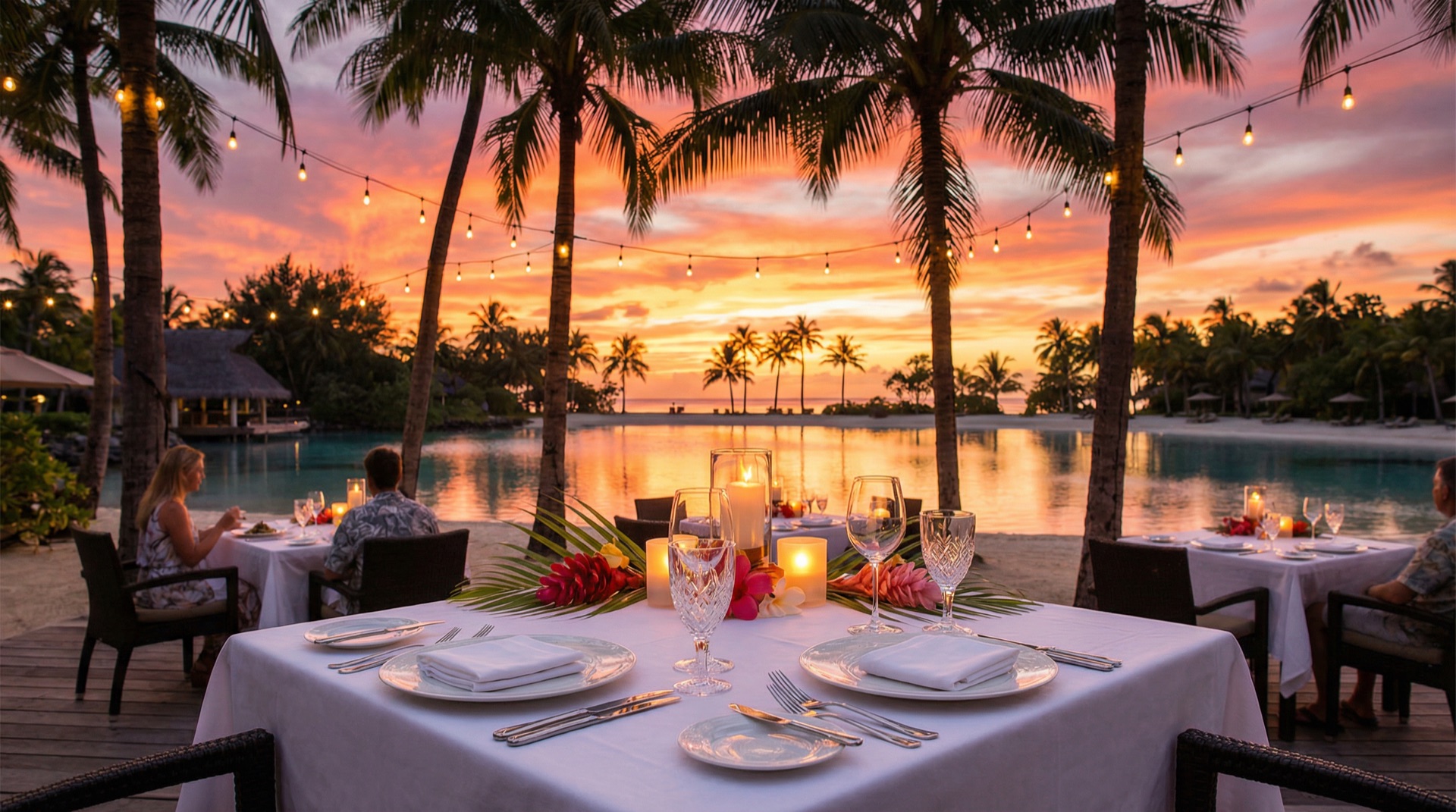 Ambiance intérieure du restaurant Maeva Table
