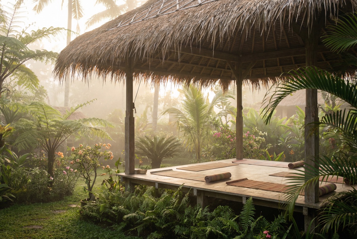 Yoga en plein air Tahiti