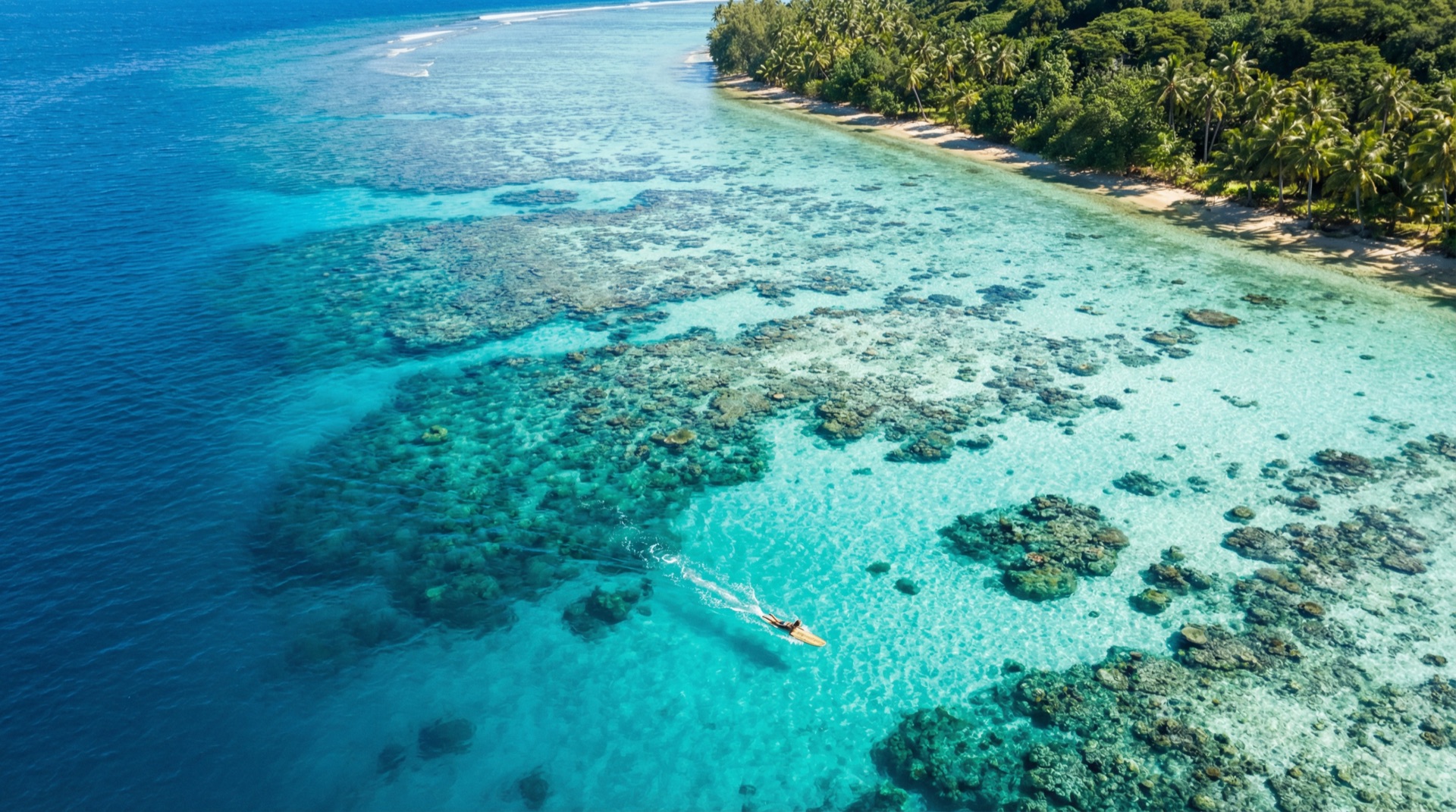 Session surf ocean Tahiti