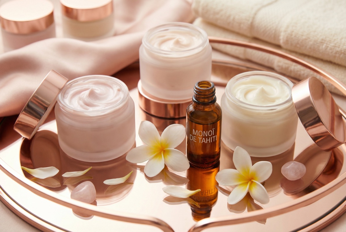 Soin visage tiare — massage facial aux huiles polynesienne